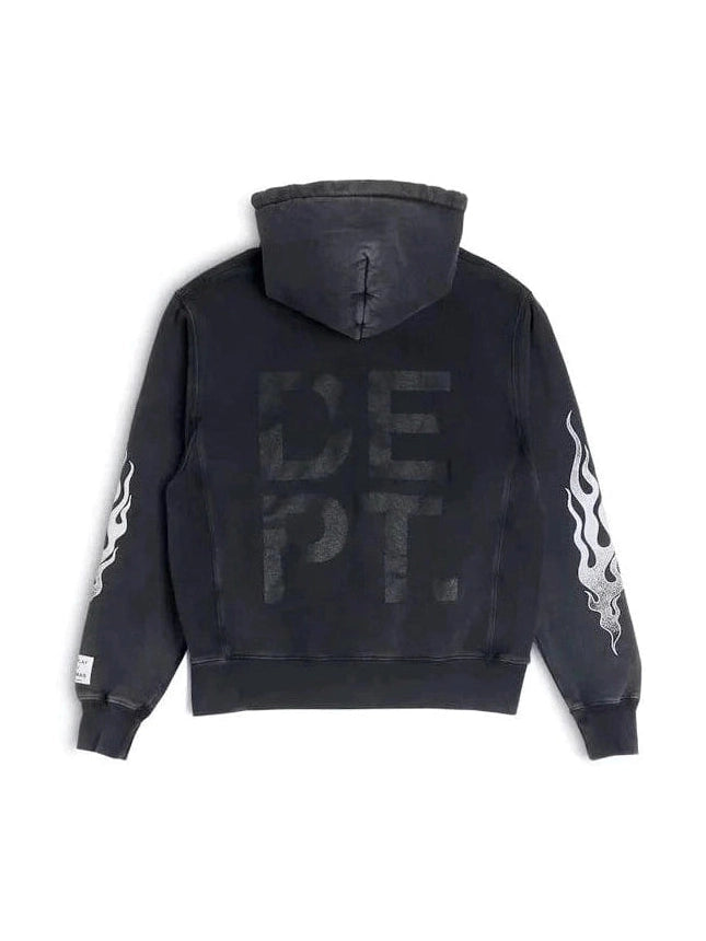 GALLERY DEPT. FLAMES HOODIE BLACK GALLERY DEPT The Hype Company