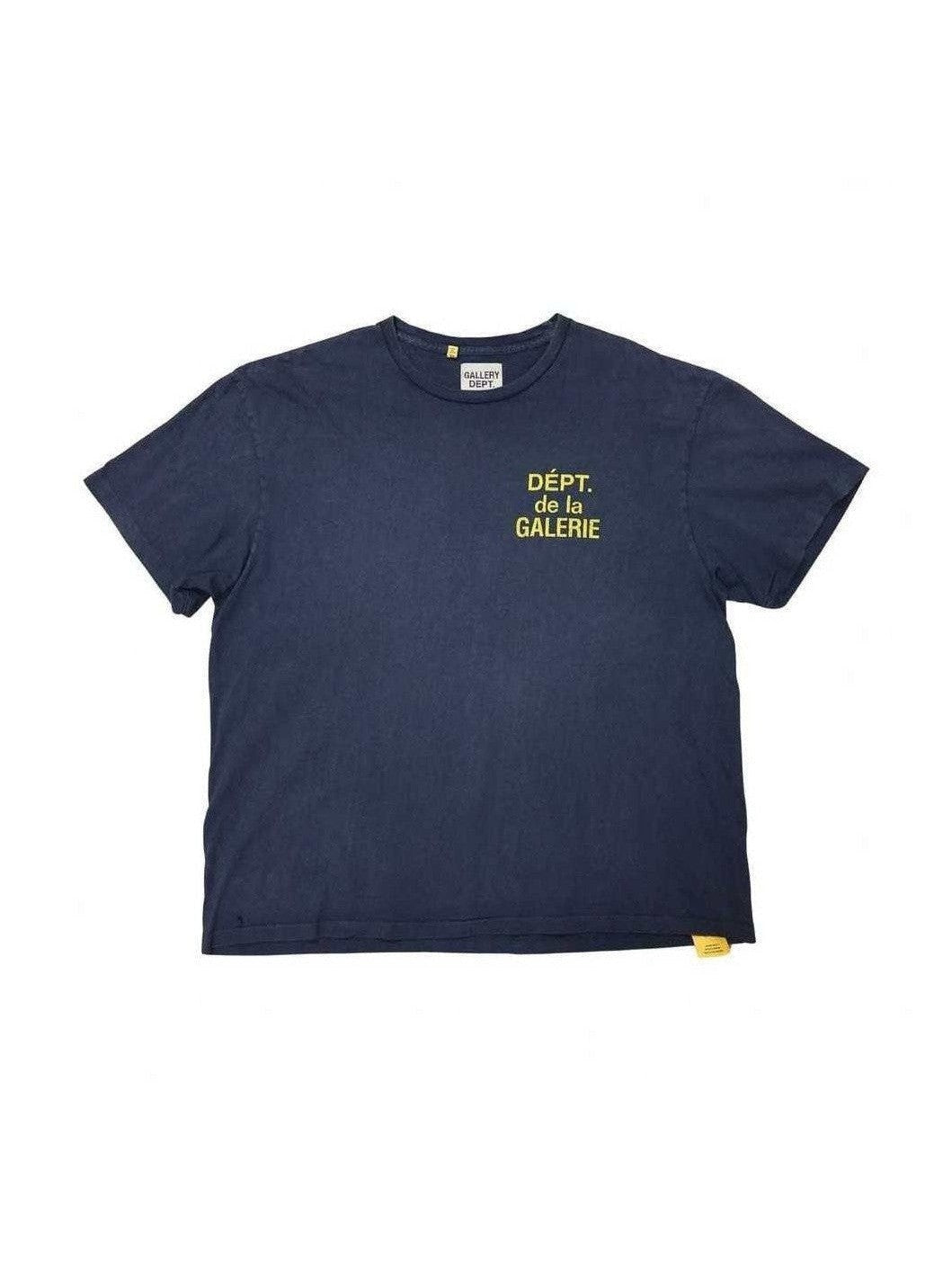 GALLERY DEPT FRENCH LOGO NAVY T SHIRT GALLERY DEPT The Hype Company
