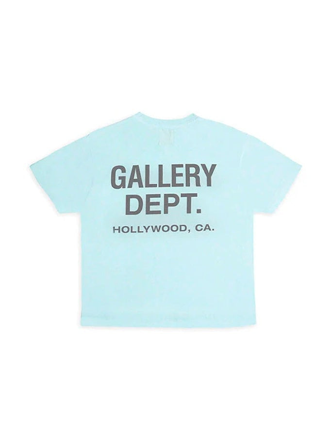 GALLERY DEPT HOLLYWOOD LIGHT BLUE T SHIRT GALLERY DEPT The Hype Company