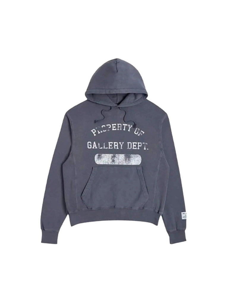 GALLERY DEPT PROPERTY OF HOODIE VINTAGE BLUE GALLERY DEPT The Hype Company