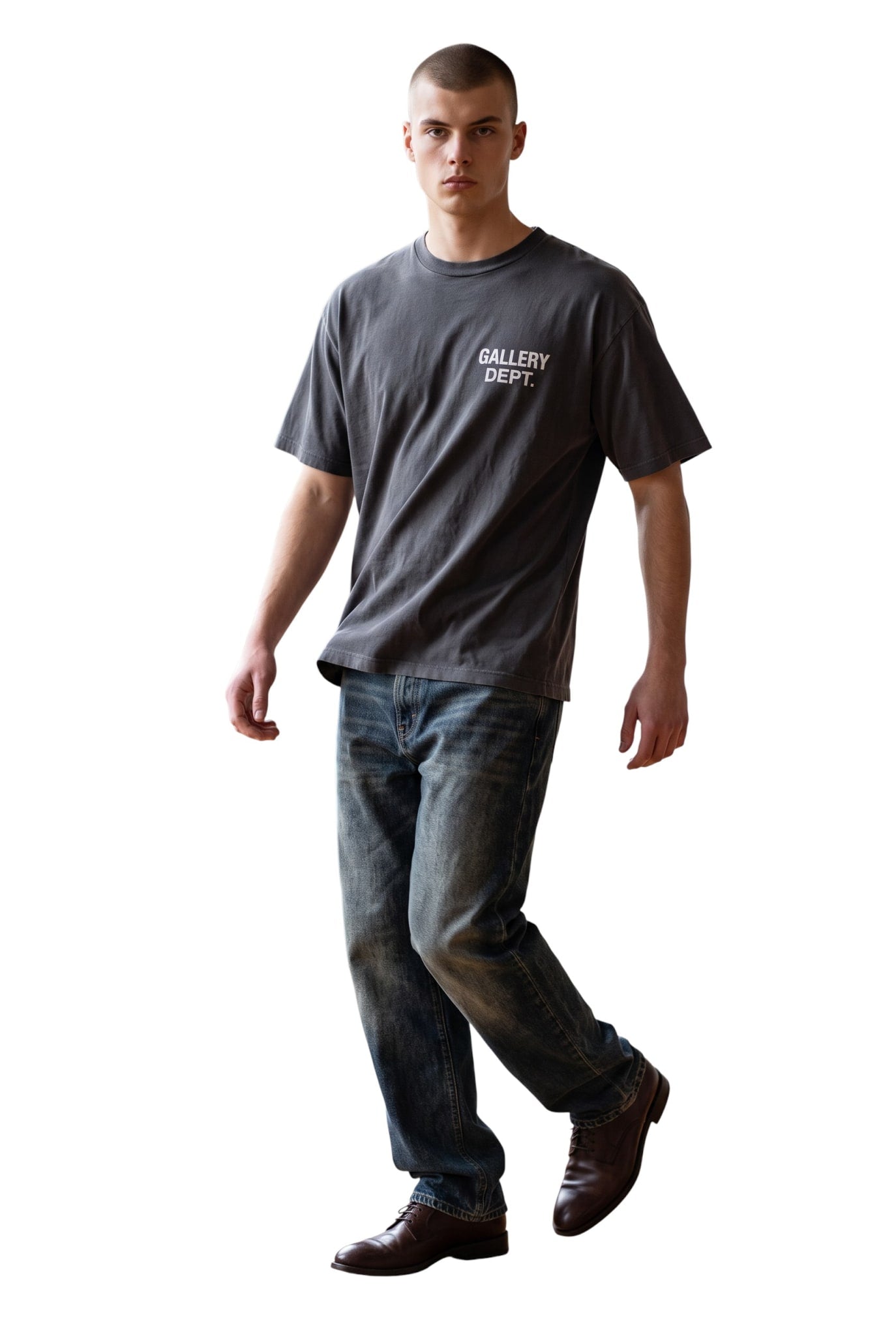 GALLERY DEPT. WASHED BLACK T-SHIRT