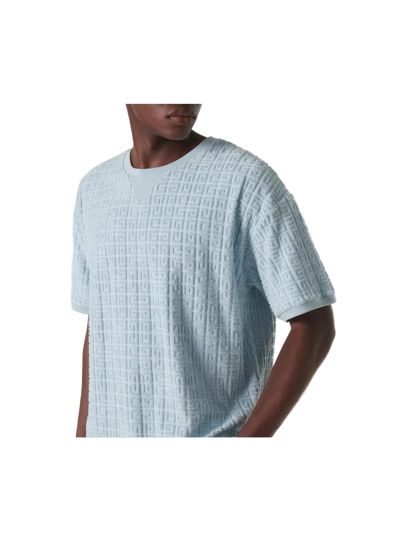 GIVENCHY 4G COTTON TERRY JACQUARD T SHIRT