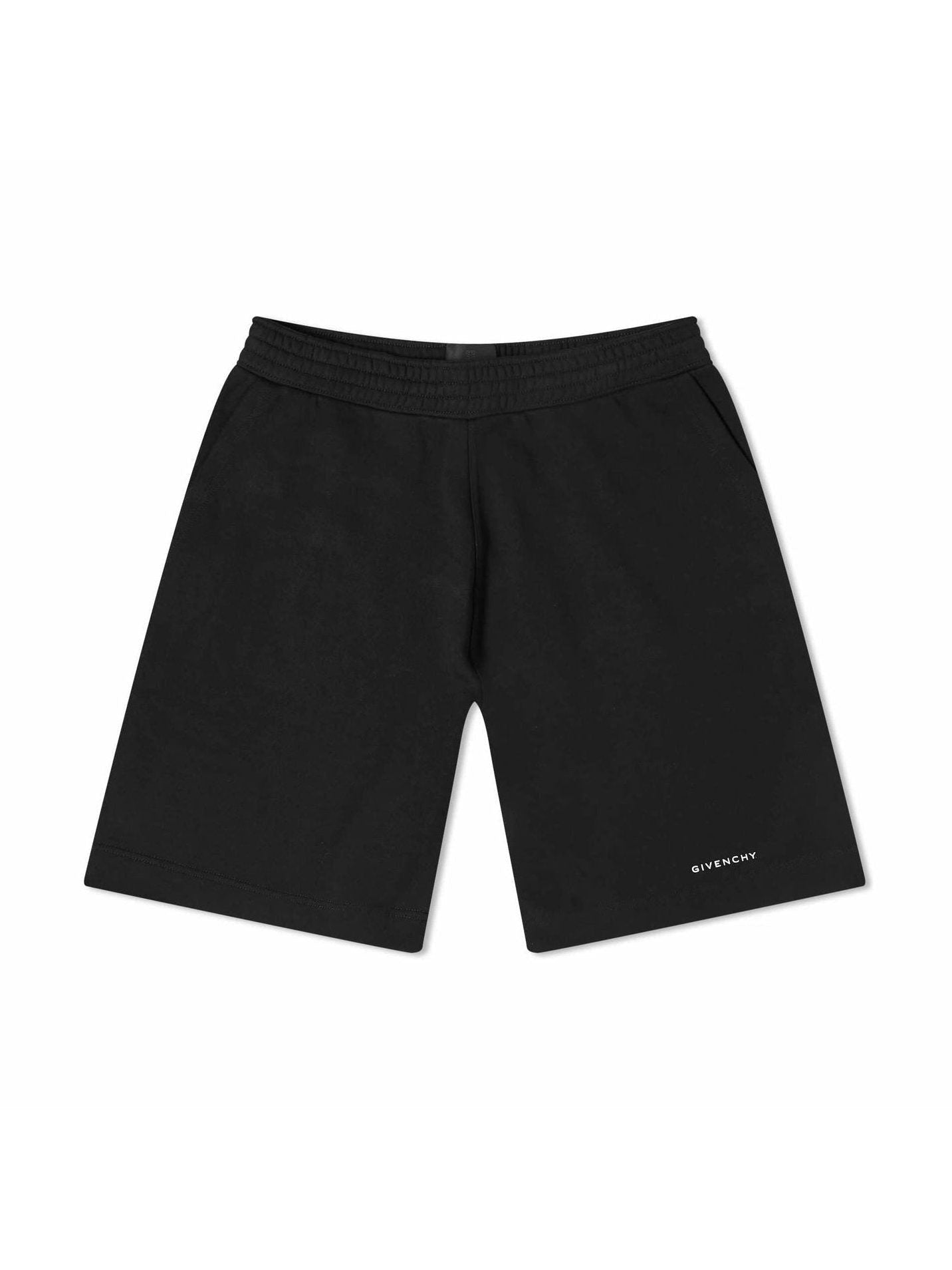 GIVENCHY BLACK MINI LOGO SHORTS