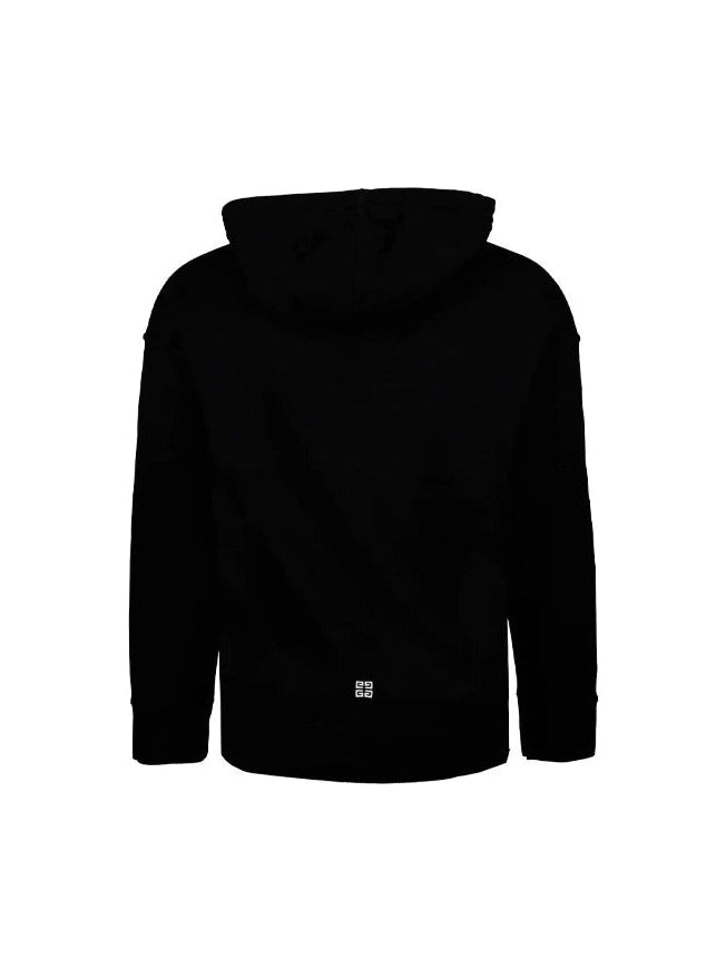 GIVENCHY EMBROIDERED LOGO HOODIE BLACK GIVENCHY The Hype Company