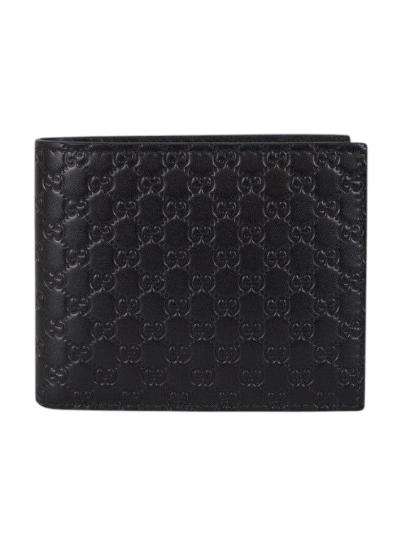 GUCCI BIFOLD WALLET MICROGUCCISSIMA BLACK