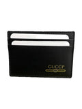 GUCCI CARD HOLDER LOGO BLACK GUCCI The Hype Company