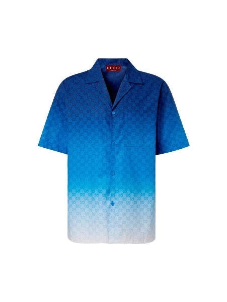 GUCCI GG COTTON POPLIN BOWLING SHIRT GUCCI The Hype Company