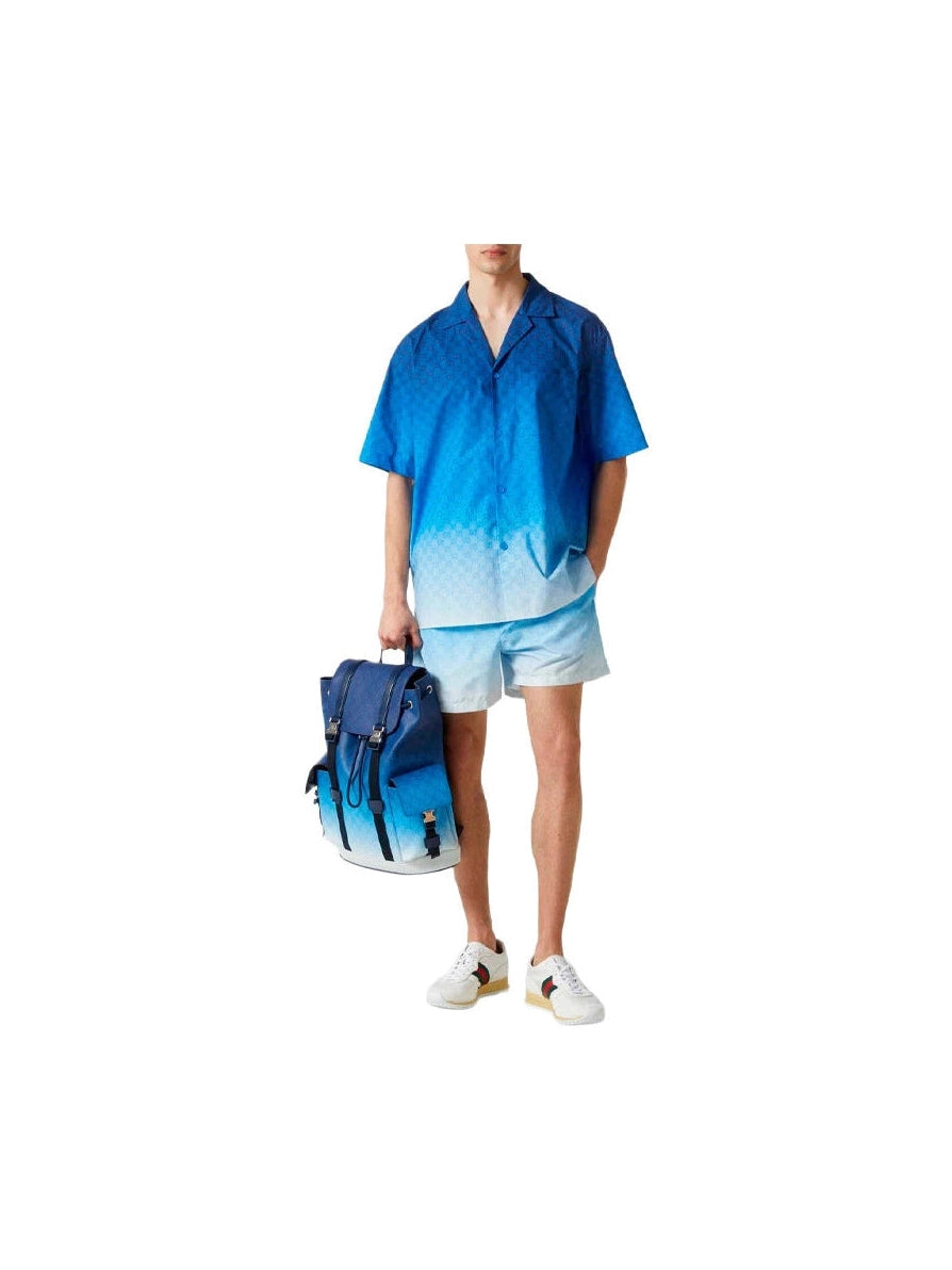GUCCI GG COTTON POPLIN BOWLING SHIRT GUCCI The Hype Company