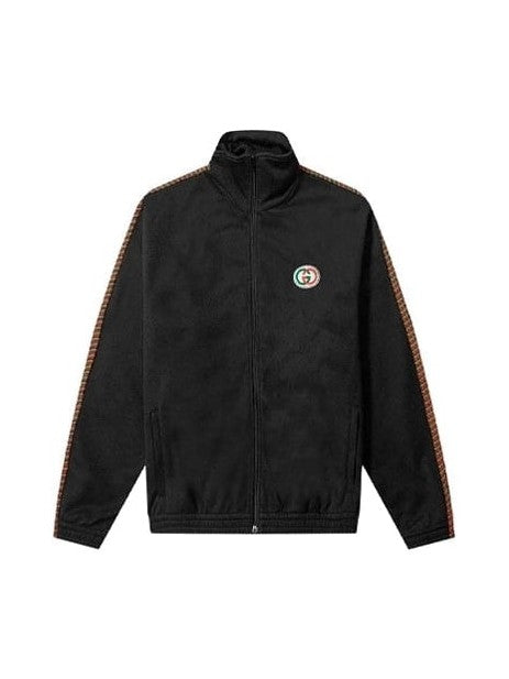 GUCCI MESH STRIPED TRACK JACKET