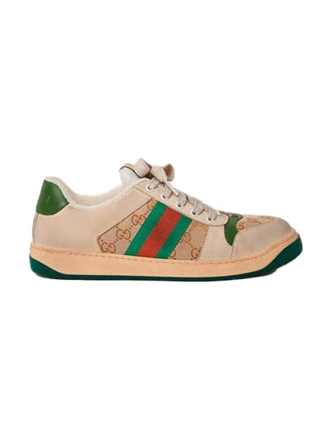 GUCCI SCREENER SNEAKERS MONOGRAM BEIGE GUCCI The Hype Company