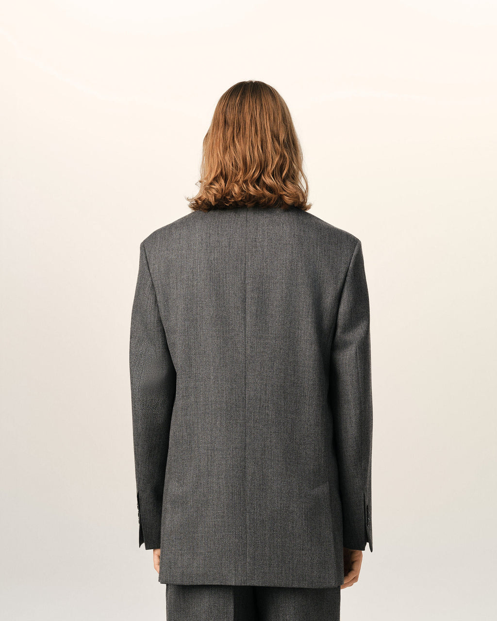 AMI PARIS GREY DOUBLE BREASTED WOOL BLAZER — vista 5