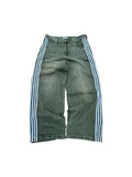 HCW TRACK JEANS GREEN WHITE HCW The Hype Company