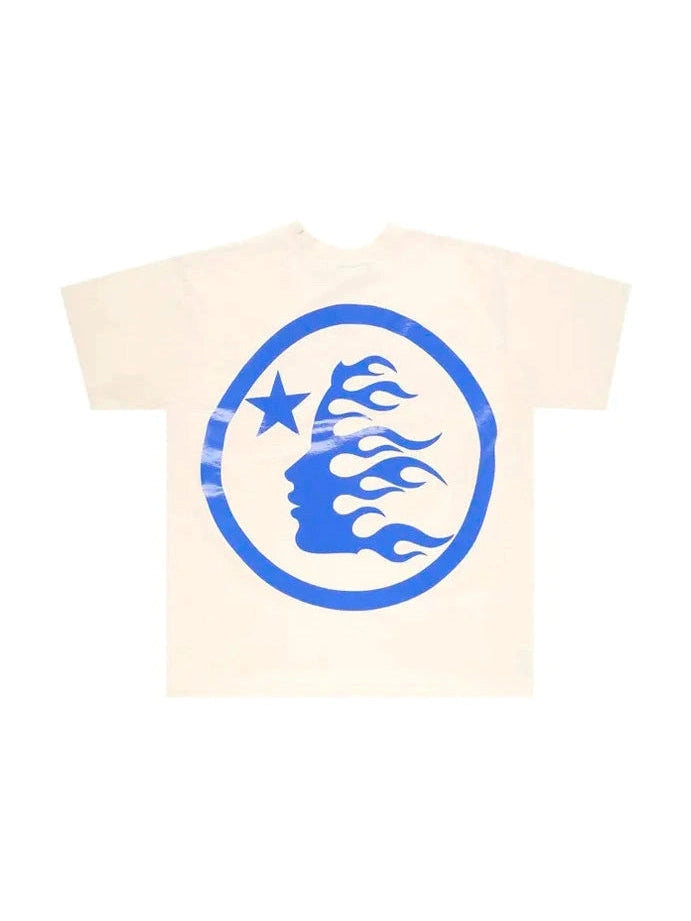 HELLSTAR SPORT LOGO TEE CREAM BLUE HELLSTAR The Hype Company