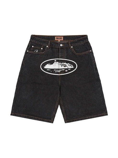 ISLAND BAGGY DENIM SHORT WASHED BLACK CORTEIZ The Hype Company
