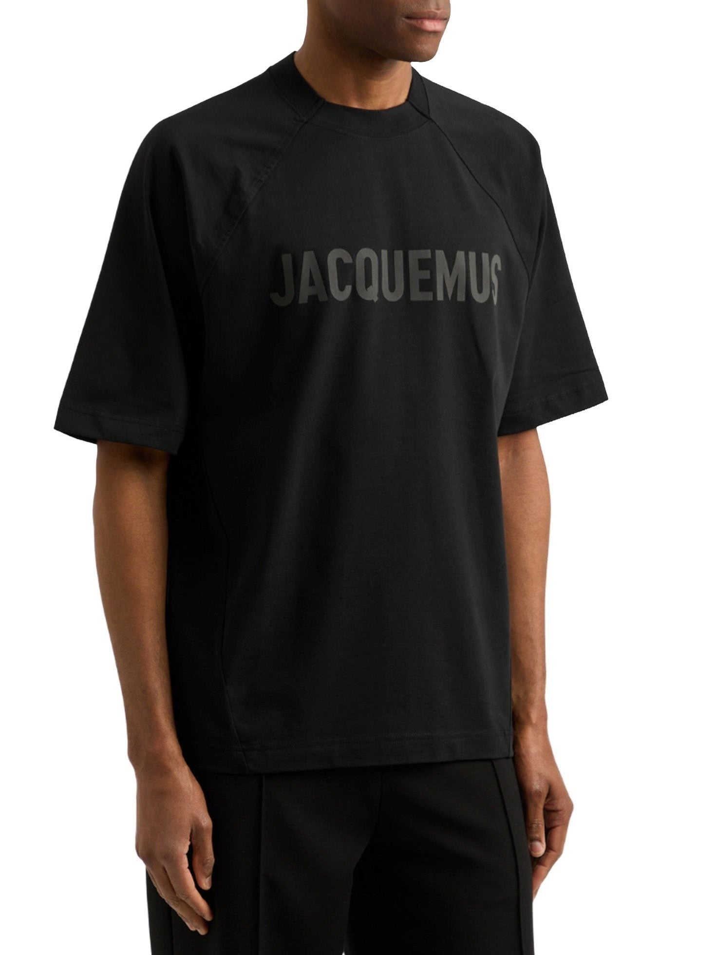 JACQUEMUS BIG LOGO T SHIRT BLACK JACQUEMUS The Hype Company
