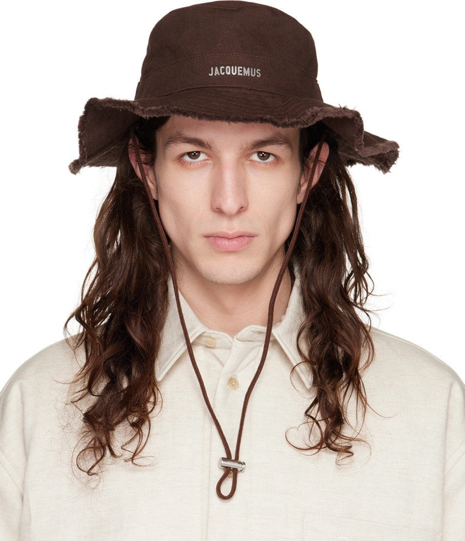 JACQUEMUS BROWN 'THE ARTICHAUT' BUCKET HAT