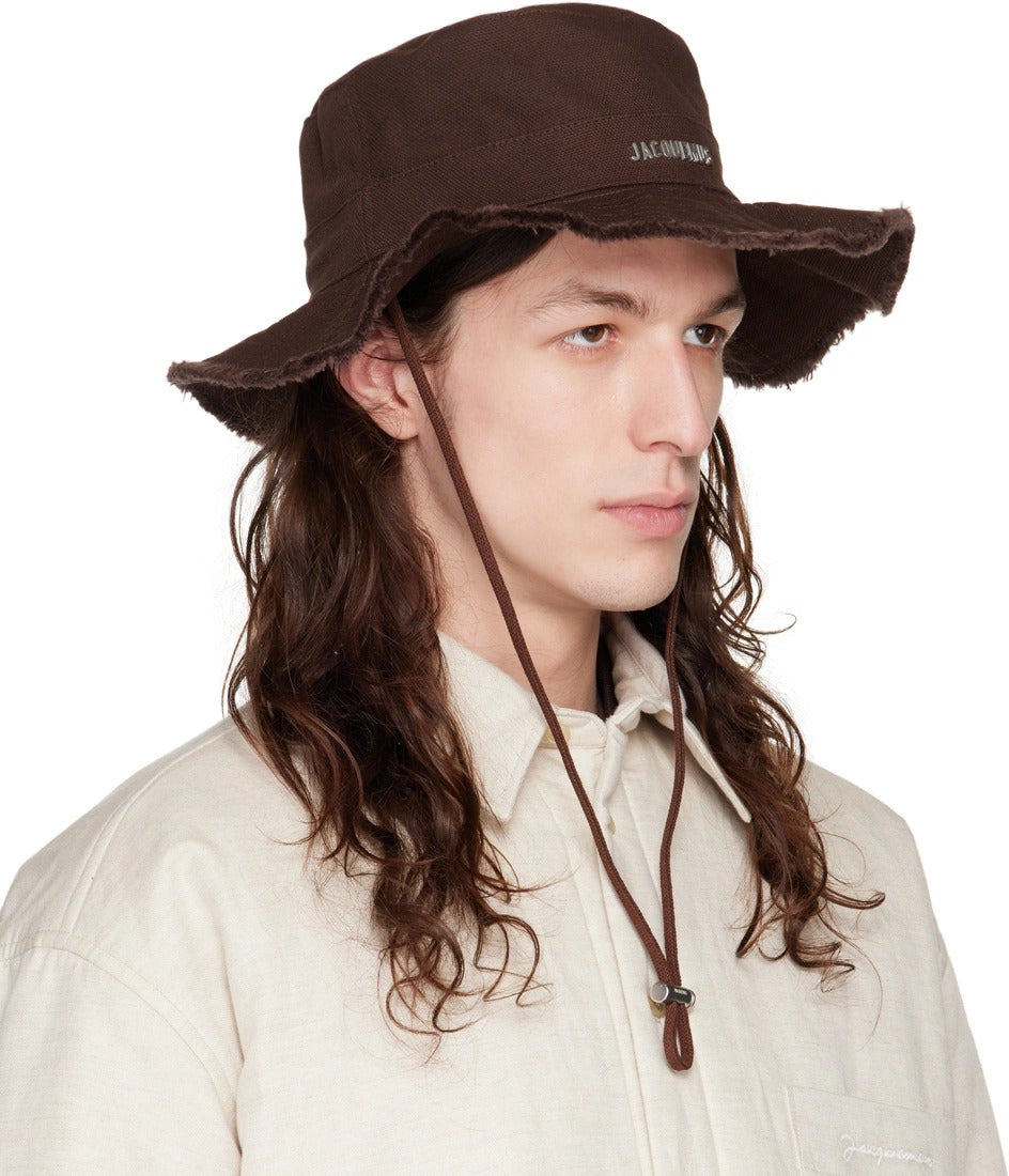 JACQUEMUS BROWN 'THE ARTICHAUT' BUCKET HAT