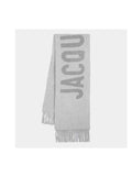 JACQUEMUS GREY 'THE JACQUEMUS' SCARF