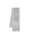 JACQUEMUS GREY 'THE JACQUEMUS' SCARF