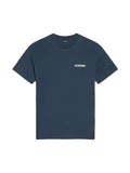 JACQUEMUS T SHIRT NAVY LOGO