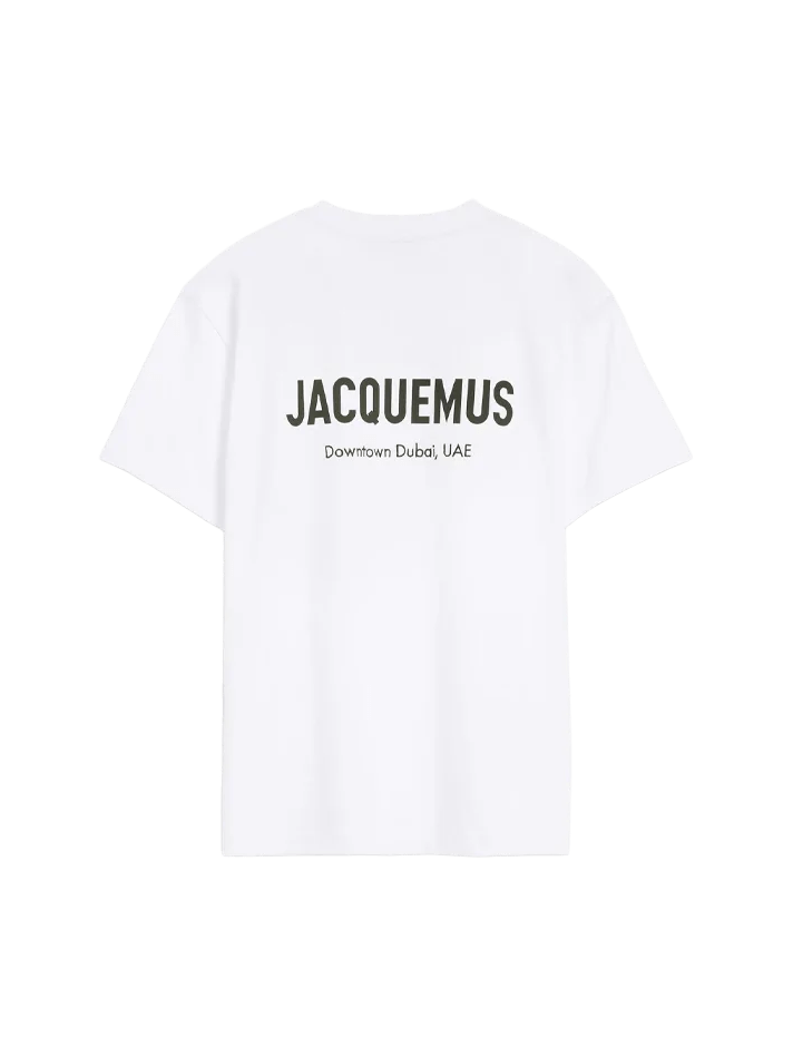 JACQUEMUS THE DUBAI ADRESS T SHIRT WHITE