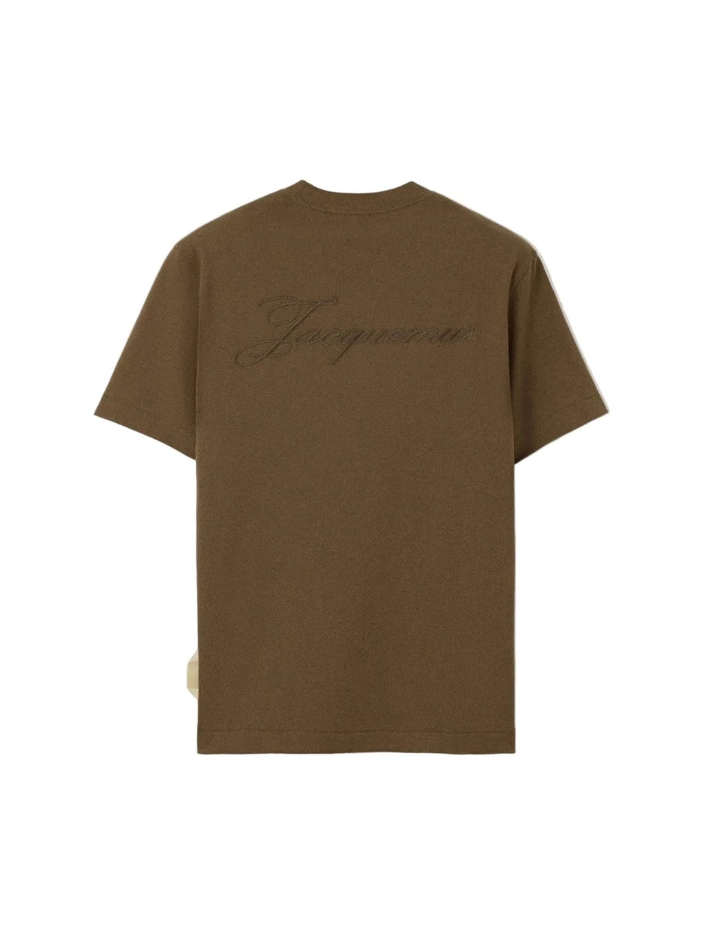 JACQUEMUS THE LOGO EMBROIDERED T-SHIRT KHAKI