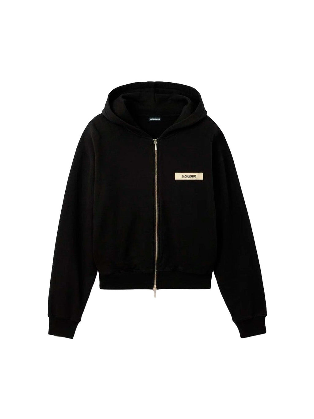 JACQUEMUS ZIP UP THE GROS GRAIN BLACK