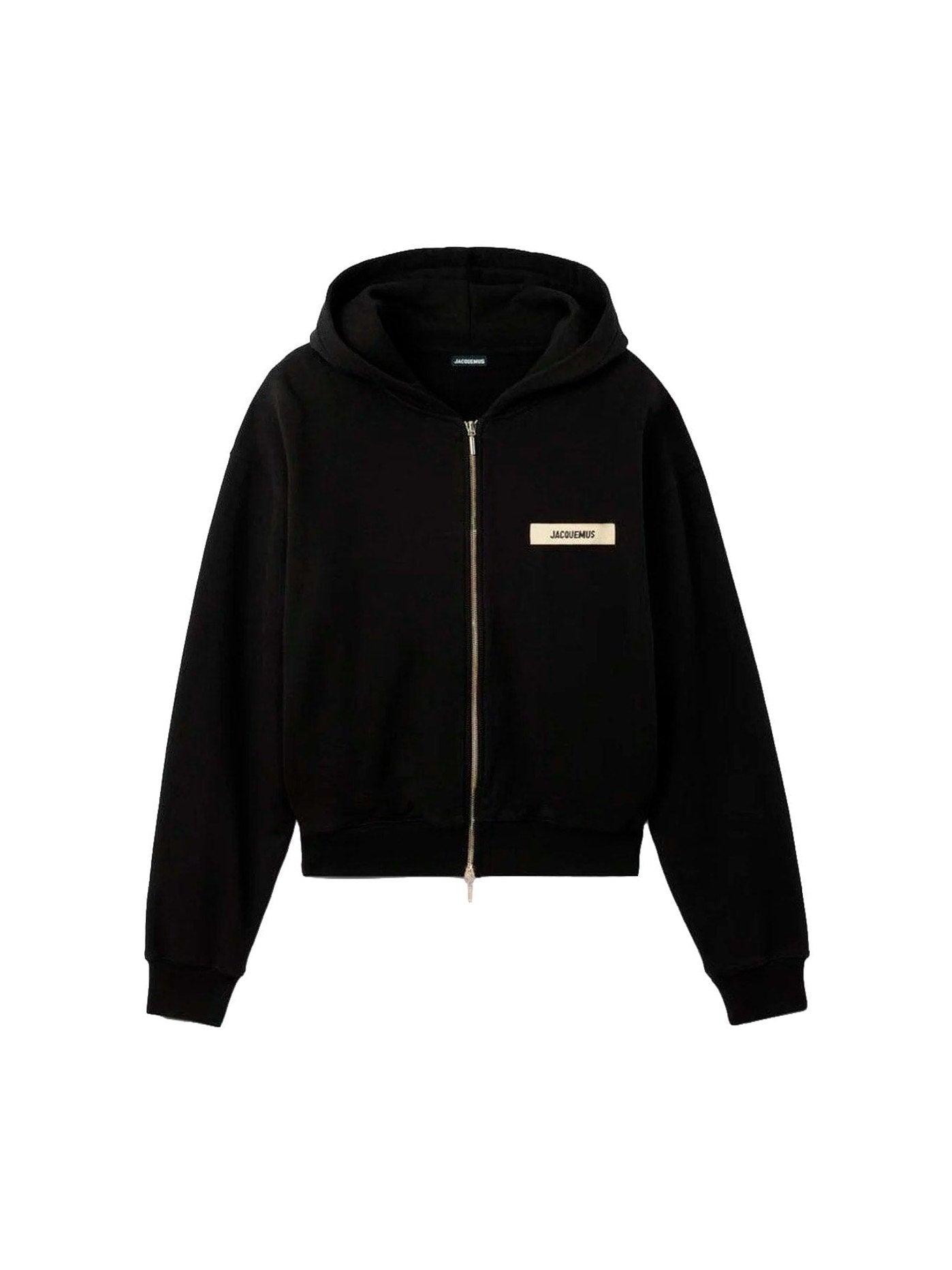 JACQUEMUS ZIP UP THE GROS GRAIN BLACK