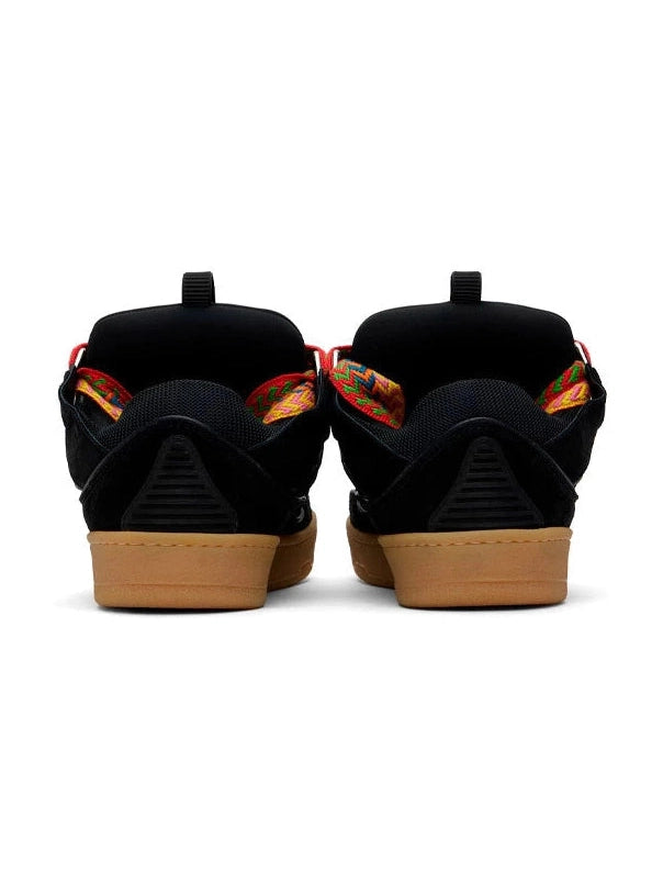 LANVIN CURB SNEAKERS BLACK ORANGE GLITTER LANVIN The Hype Company