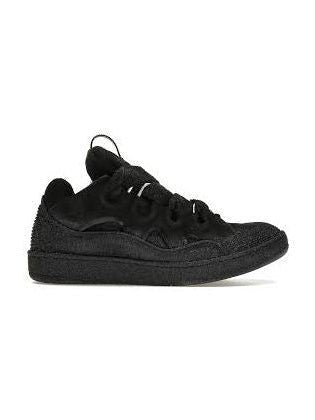 LANVIN CURVED SNEAKERS GLITTER BLACK