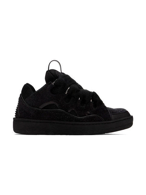 LANVIN CURVED SNEAKERS GLITTER BLACK LANVIN The Hype Company
