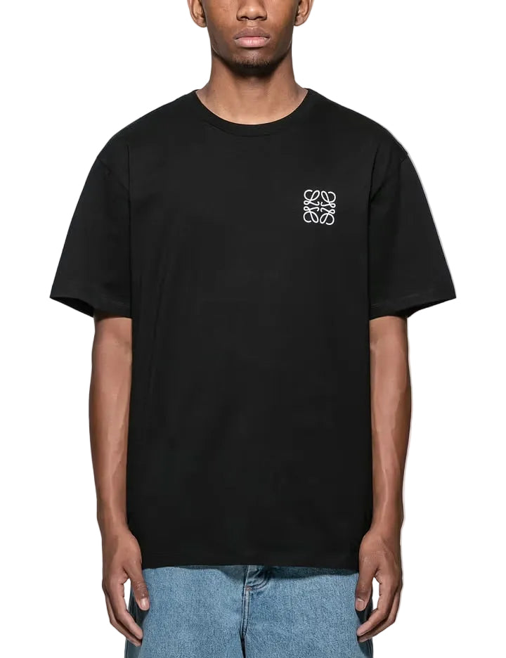 LOEWE ANAGRAM MINI LOGO T SHIRT BLACK