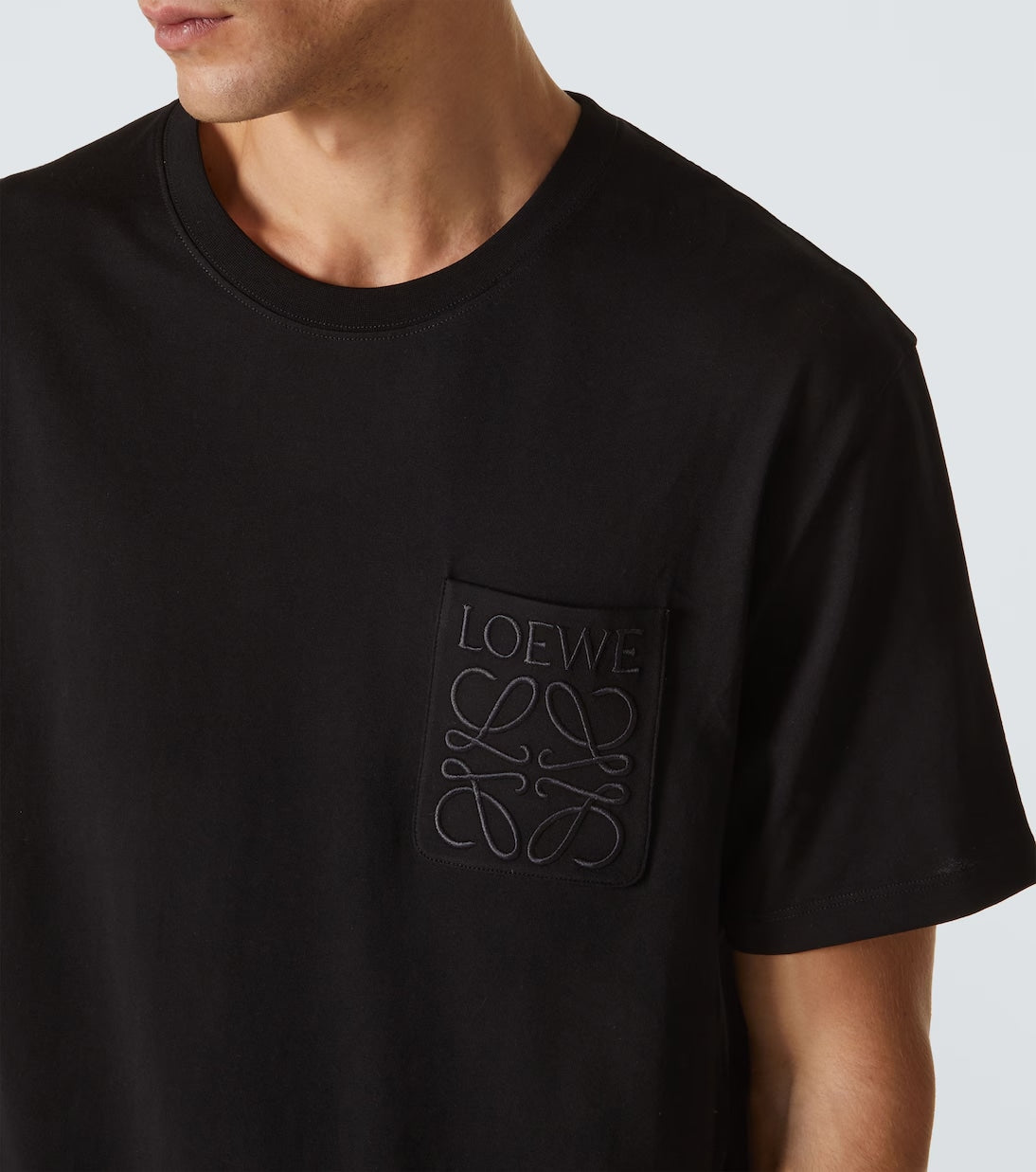 LOEWE ANAGRAM POCKET T SHIRT BLACK