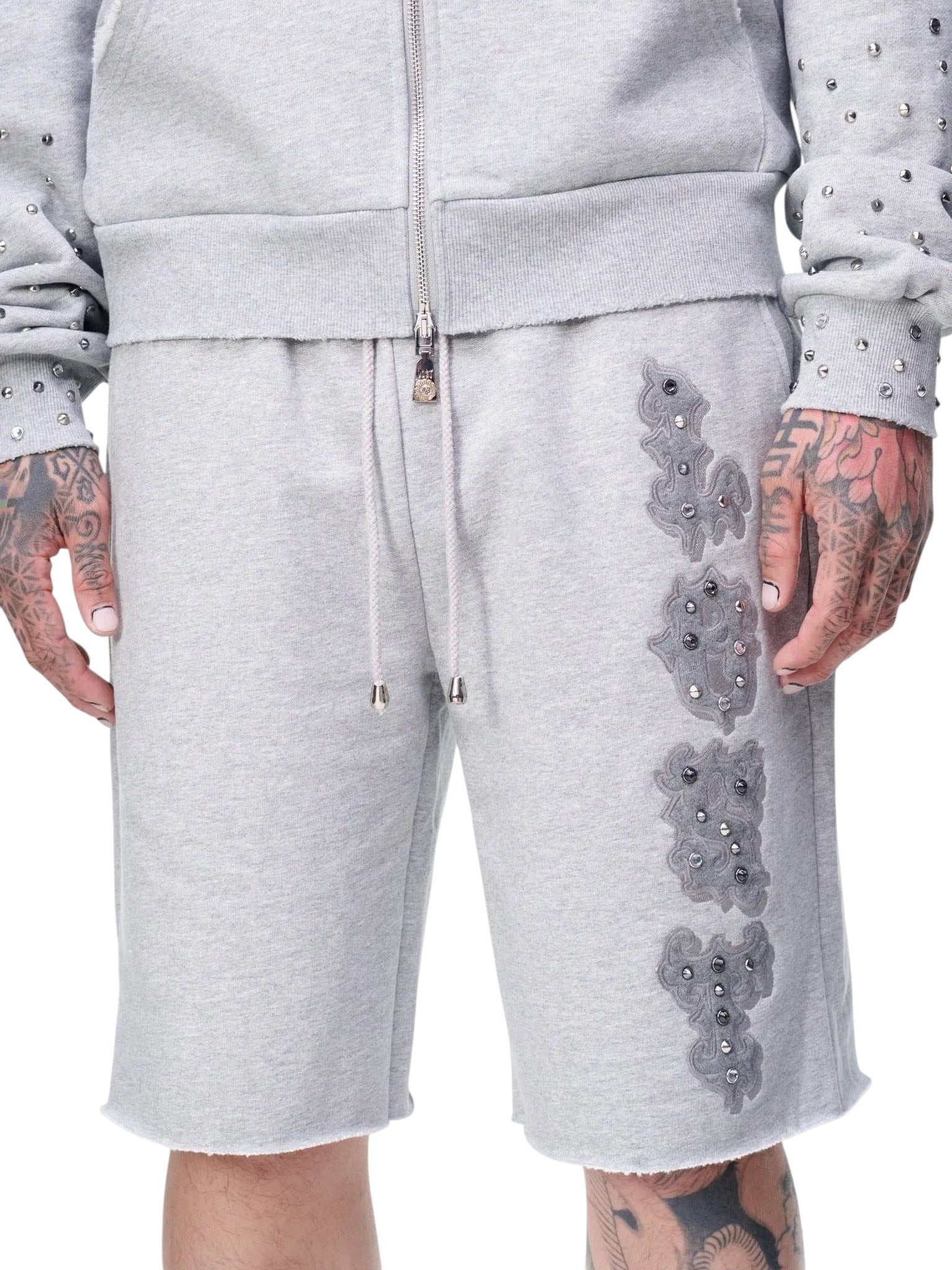 LOST INTRICACY ASH GREY GEMS SHORTS