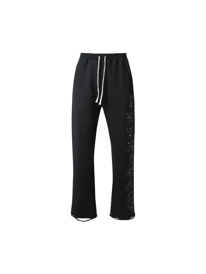 LOST INTRICACY BLACK OUT PATCH 2.O BLACK SWEATPANTS