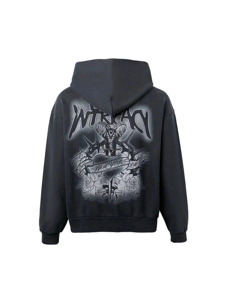 LOST INTRICACY INVERSE PULLOVER HOODIE BLACK LOST SHDWS The Hype Company