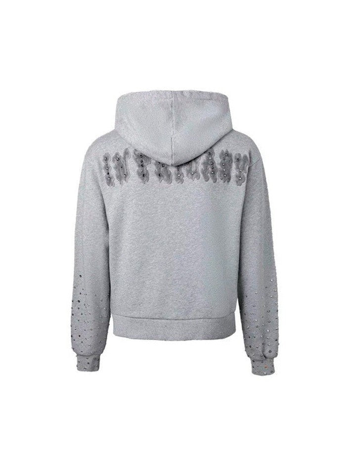 LOST INTRICACY LIGHT GREY PATCH ZIP UP LOST SHDWS The Hype Company
