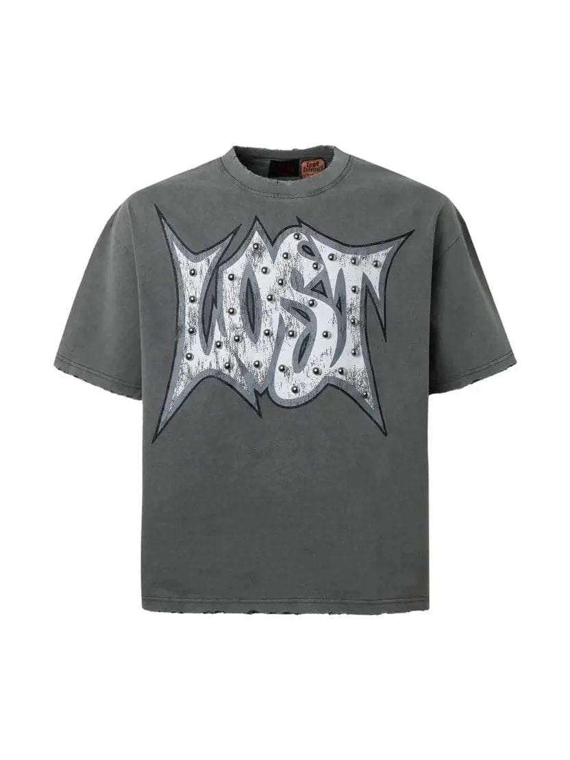 LOST INTRICACY OUTLINE GREY T-SHIRT