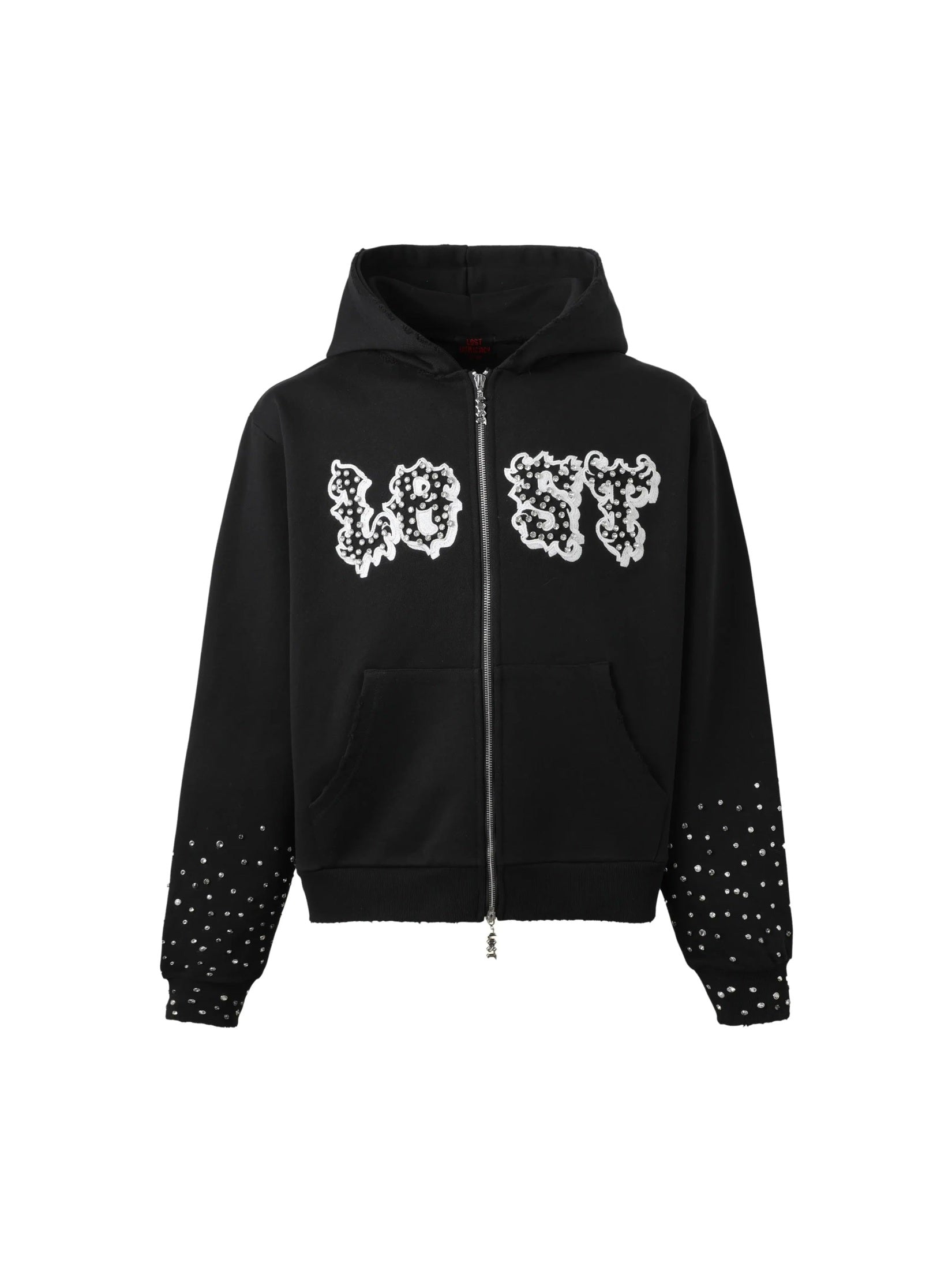 LOST INTRICACY 'PATCH 2.0' BLACK ZIP UP HOODIE