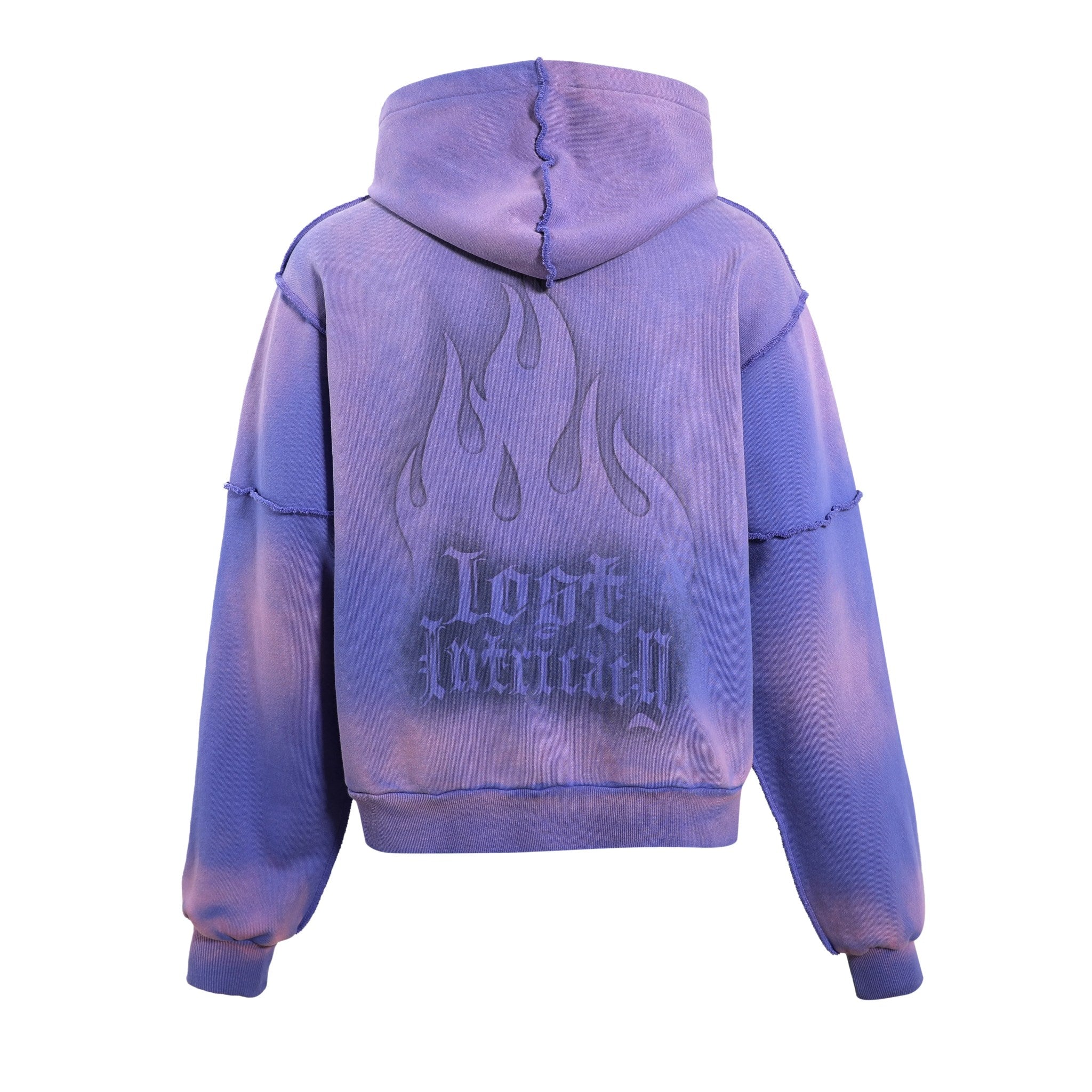 LOST INTRICACY PURPLE RHINESTONE ZIP UP