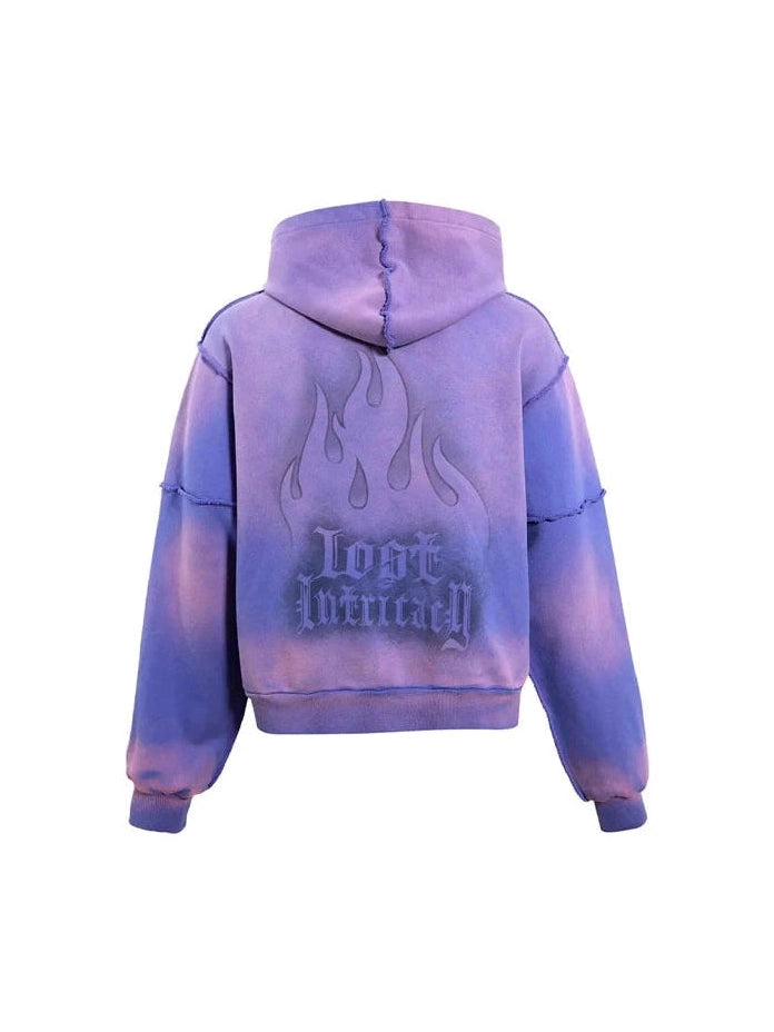 LOST INTRICACY RHINESTONES LOGO ZIP UP LAVENDER LOST SHDWS The Hype Company