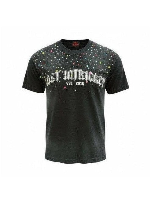 LOST INTRICACY SPARKLE STONE BLACK T-SHIRT