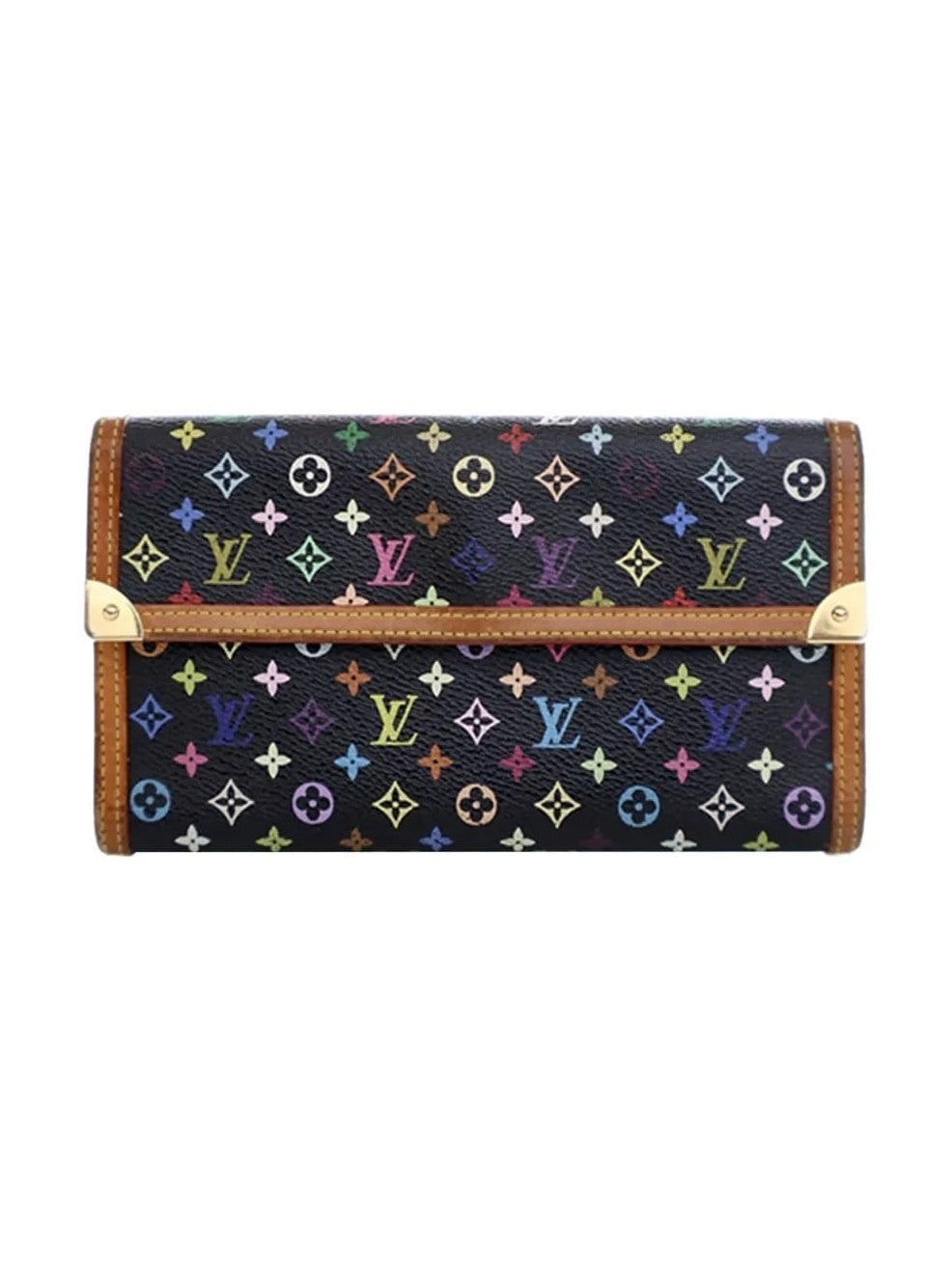 LOUIS VUITTON BLACK MURAKAMI WALLET