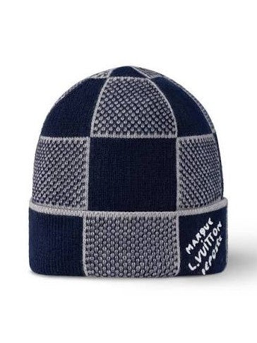 LOUIS VUITTON DAMIER HERITAGE BEANIE BLUE