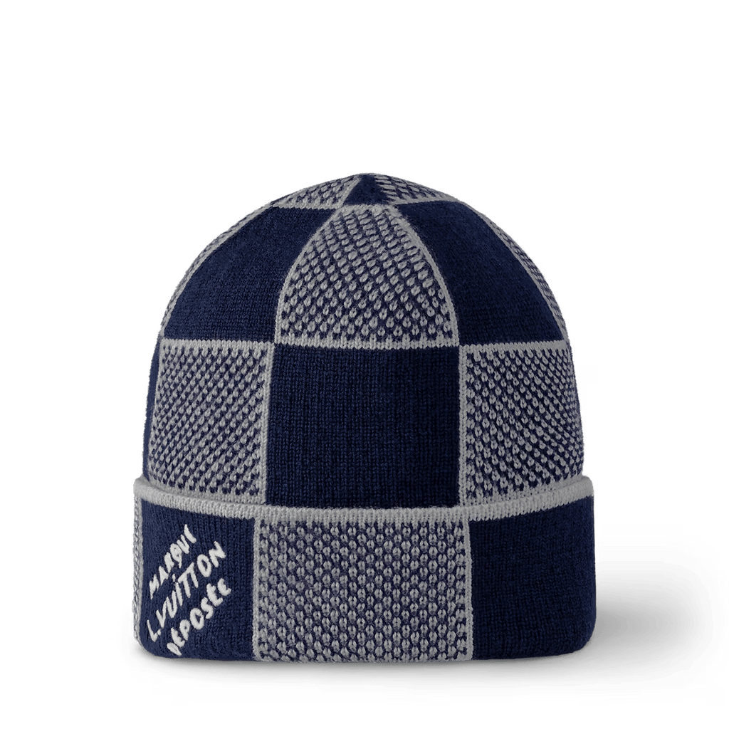LOUIS VUITTON DAMIER HERITAGE BEANIE BLUE