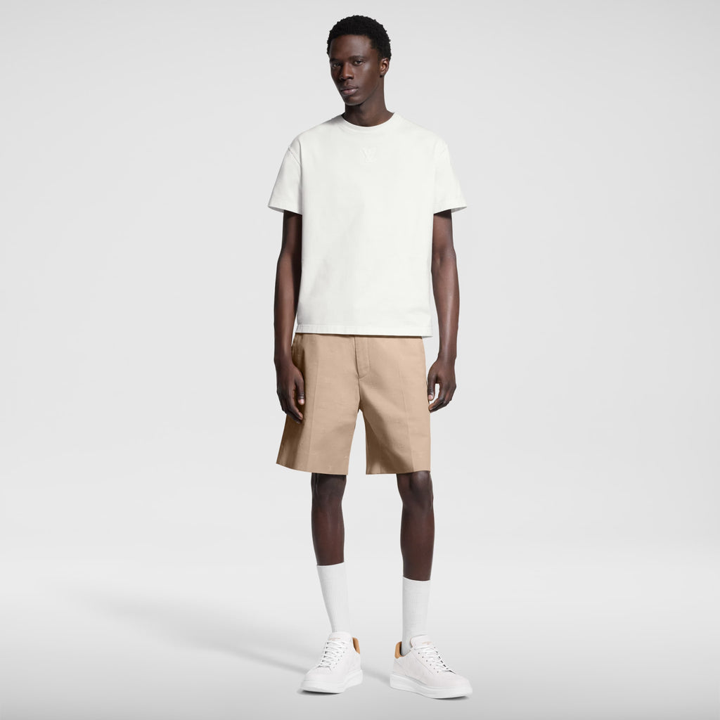 LOUIS VUITTON EMBOSSED BLANC OPTIQUE T-SHIRT