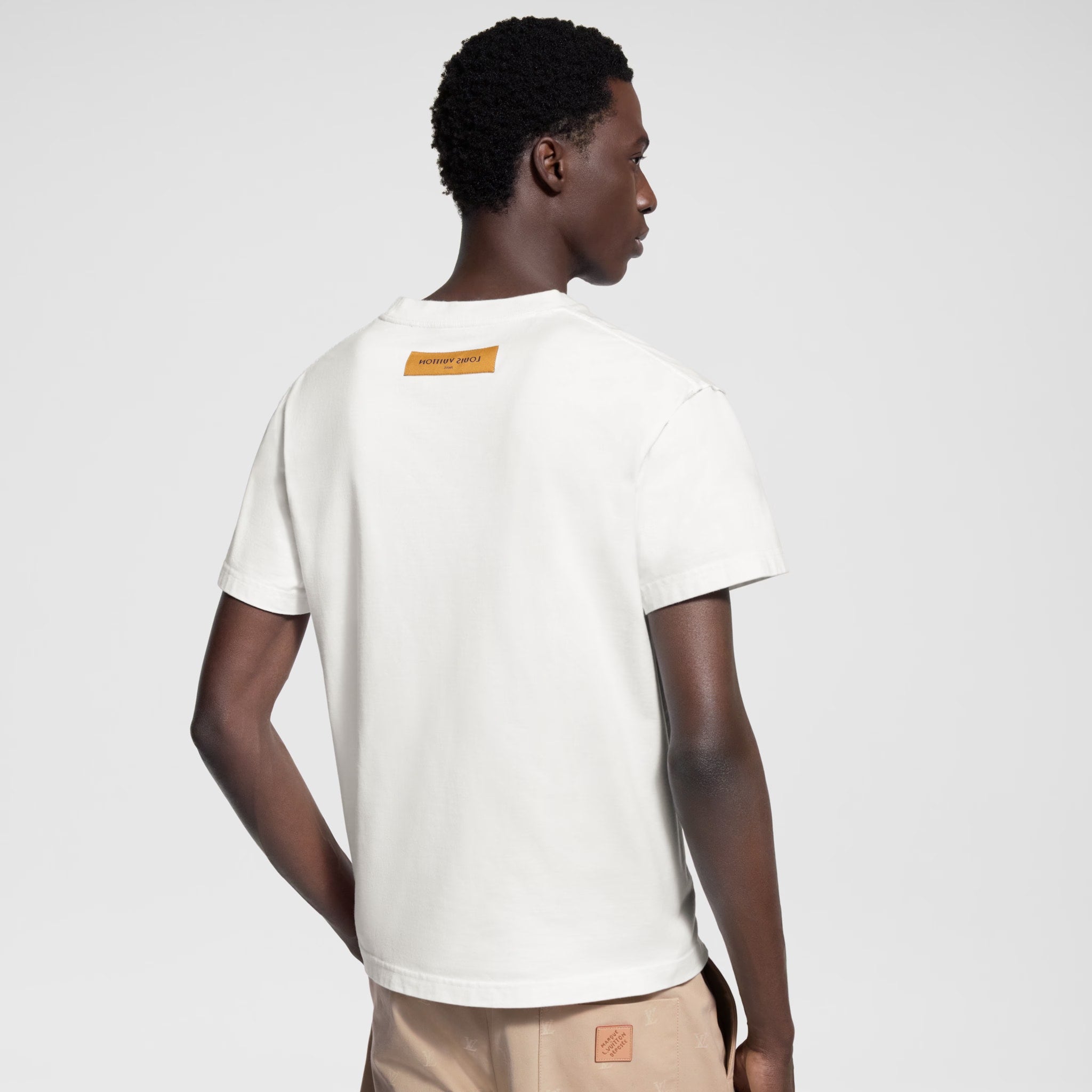 LOUIS VUITTON EMBOSSED BLANC OPTIQUE T-SHIRT