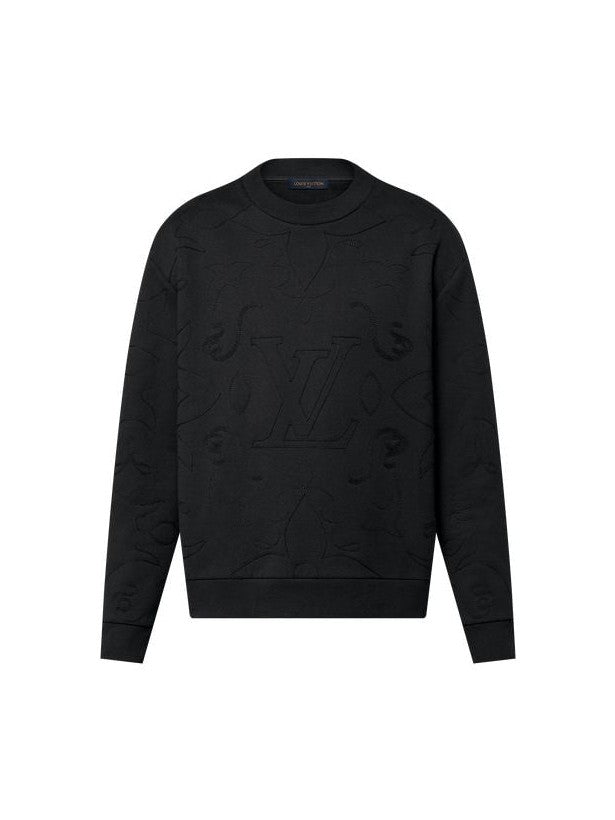 LOUIS VUITTON EMBROIDERED ALL OVER CREWNECK