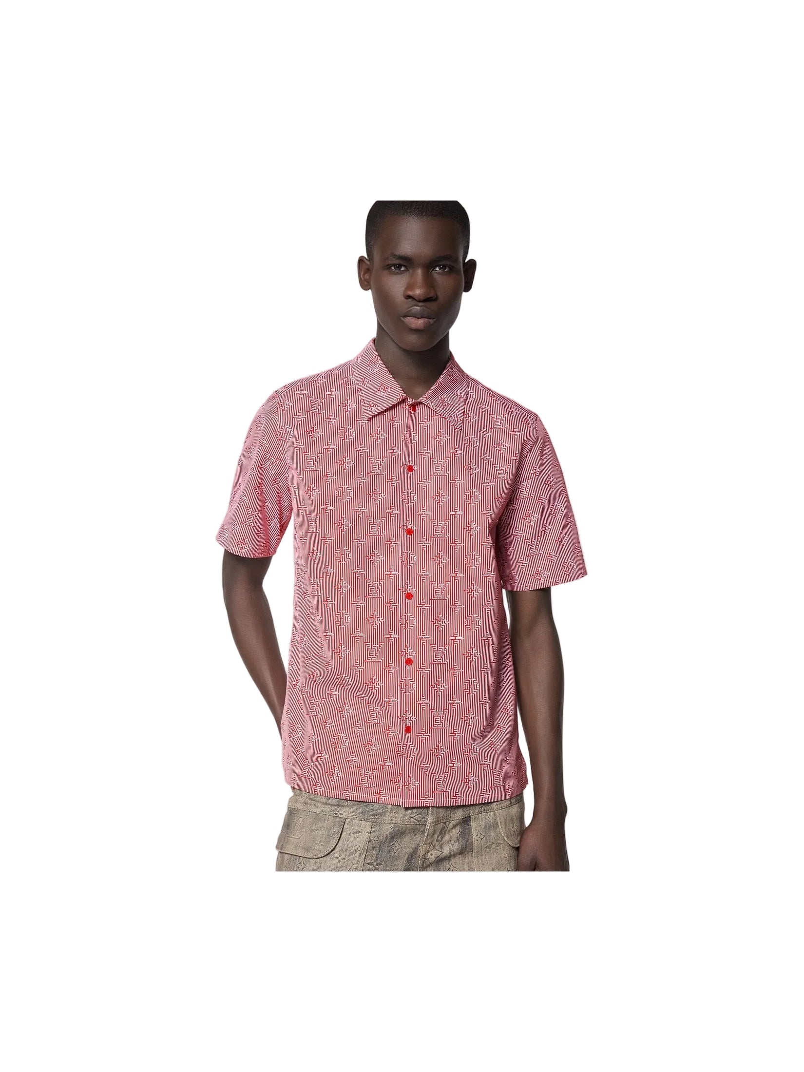 LOUIS VUITTON ILLUSION RED SHIRT