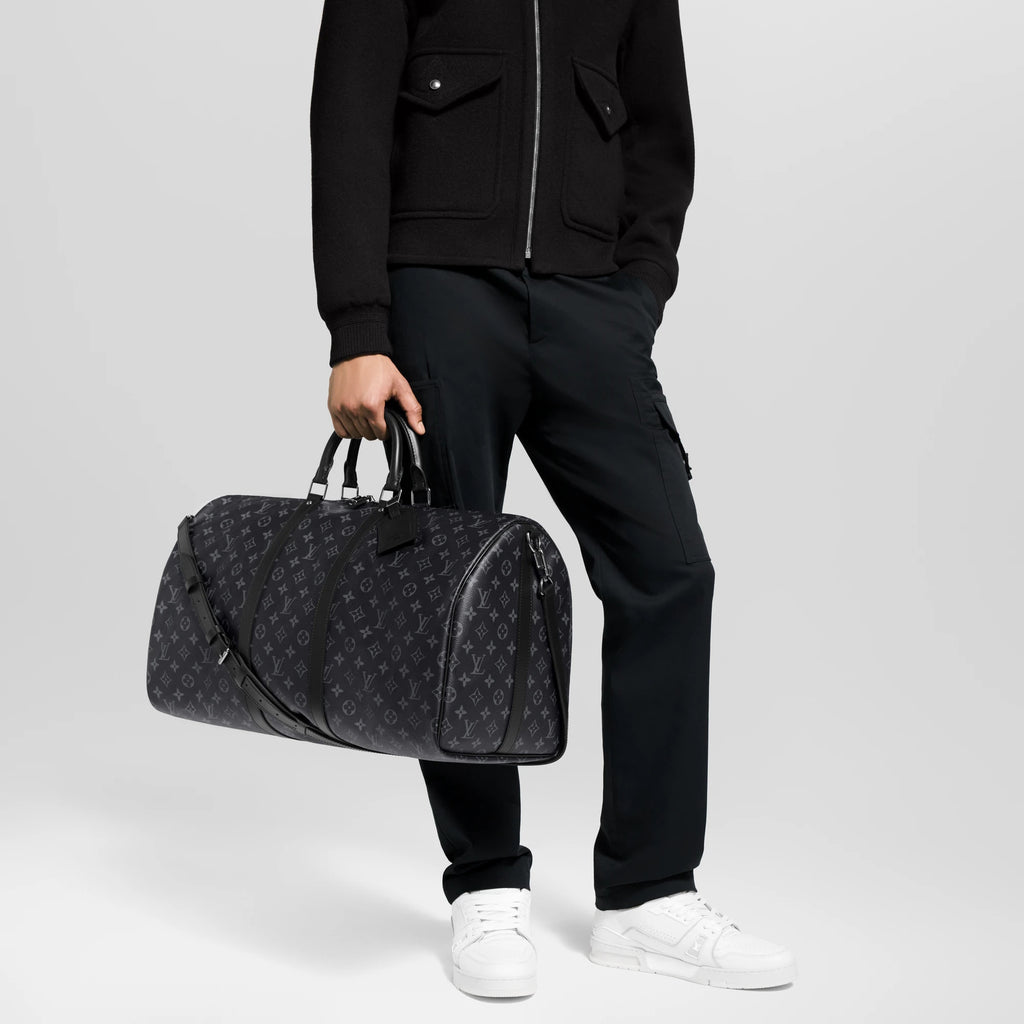 LOUIS VUITTON KEEPALL 55 MONOGRAM ECLIPSE BLACK